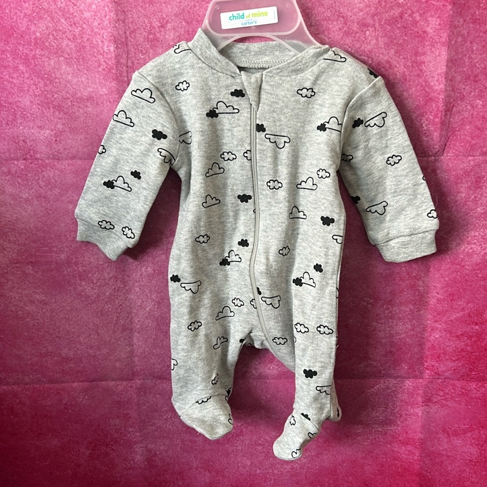 (3 for $15) Preemie zip Up George Sleeper